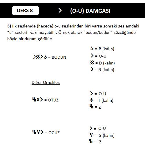 O ve U damgası